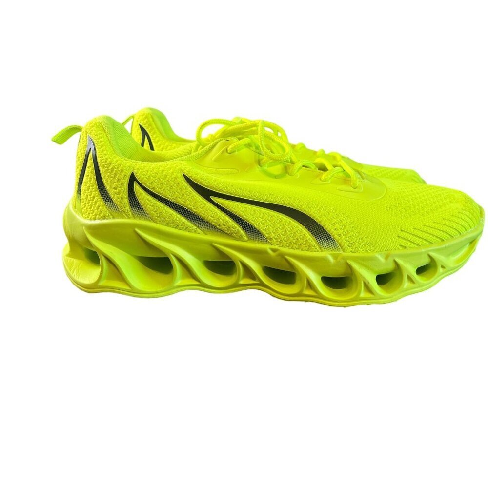 Retro Neon Running Sneaker Active Sporty Fire Cloud 45 Lace Up Retro Funky Bold